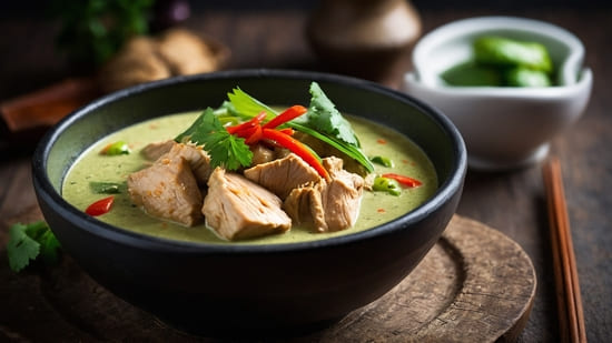 Curry verde de pollo thai